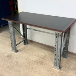 Metāla galds BR ar koka virsmu, 1500x750xH940 mm