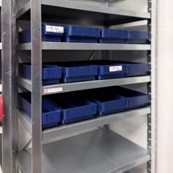 Kastīšu plaukts, 1735x500x750 mm, 20 kastes