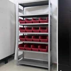 Metāla plaukts ar kastēm, H1790x400x900 mm