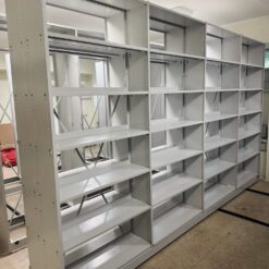 Divpusēji plaukti arhīvam, H2325x600x4000 mm, četras sekcijas
