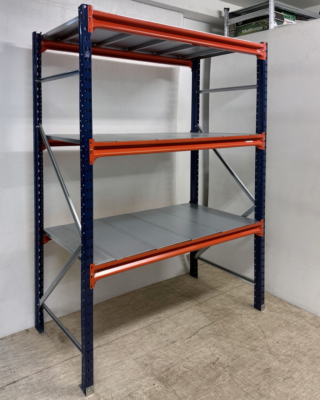 Universālie plaukti ar metāla ieklājumu, H2000x600x1500 mm, 75209 Universālie plaukti ar metāla ieklājumu, H2000x600x1500 mm, 75209