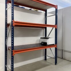 Noliktavu plaukti Longspan, H2000x500x1500 mm, ar finiera dēlīšu ieklājumu