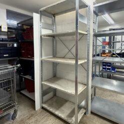 Lietoti metāla plaukti, H2100x400x900 mm