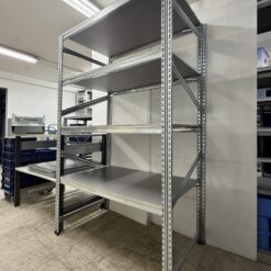 Metalsistem plaukts ar finiera ieklājumu, H1972x600x1200 mm