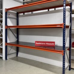 Universālais plaukts Longspan ar finiera dēlīšiem, H2000x500x2400 mm