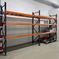 Universālie plaukti Medium, H2000x600x3765 mm, 2 sekcijas rindā